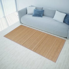 vidaXL Bambusový koberec, 100x160cm hnedý