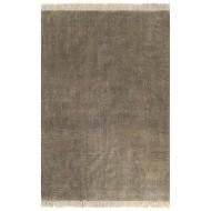 vidaXL Kilim Koberec z bavlny 120x180cm sivo-hnedý - cena, porovnanie