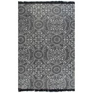 vidaXL Kilim koberec sivý 120x180cm bavlnený vzorovaný - cena, porovnanie