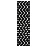vidaXL Koberec behúň BCF čierno-biely 100x450cm - cena, porovnanie
