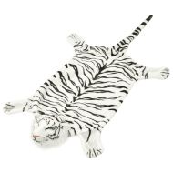 vidaXL Koberec v tvare tigra, plyšový 144cm biely - cena, porovnanie