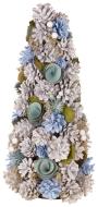 MagicHome Stromček ozdobený, prírodný, modrý 40cm - cena, porovnanie