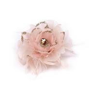 MagicHome Kvet so štipcom páperový, ružový 11cm - cena, porovnanie