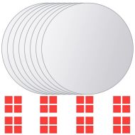 vidaXL Zrkadlové kachličky 8 ks, okrúhle, sklenené - cena, porovnanie
