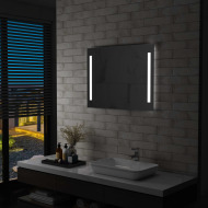 vidaXL Kúpeľňové LED nástenné zrkadlo 80x60 cm - cena, porovnanie