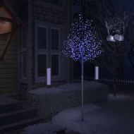 vidaXL Vianočný stromček 600 LED modré svetlo kvety čerešne 300cm - cena, porovnanie