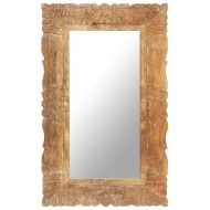 vidaXL Zrkadlo 80x50 cm masívne mangovníkové drevo - cena, porovnanie