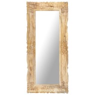 vidaXL Zrkadlo 110x50 cm masívne mangovníkové drevo - cena, porovnanie