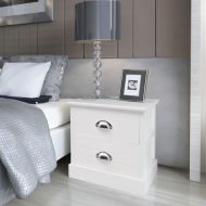 vidaXL Francúzske nočné stolíky, 2 ks, biela - cena, porovnanie
