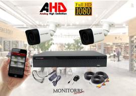 Monitorrs Security AHD 2 kamerový set 2 MPix Tube