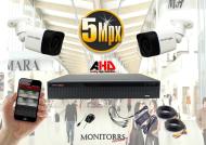 Monitorrs Security AHD 2 kamerový set 5 MPix Tube - cena, porovnanie