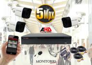 Monitorrs Security AHD 3 kamerový set 5 MPix Tube - cena, porovnanie