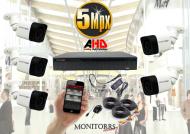 Monitorrs Security AHD 5 kamerový set 5 MPix Tube - cena, porovnanie