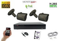 Monitorrs Security IP 2 kamerový set 2 Mpix GTube - cena, porovnanie