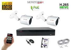 Monitorrs Security IP 2 kamerový set 2 Mpix WTube