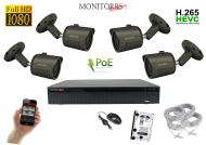 Monitorrs Security IP 4 kamerový set 2 Mpix GTube - cena, porovnanie