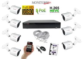 Monitorrs Security IP 7 kamerový set 2 Mpix WTube