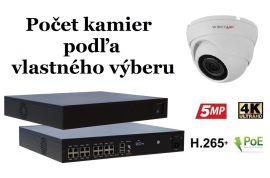 Monitorrs Security IP kamerový set 2 Mpix WDome