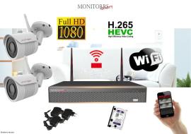 Monitorrs Security Wifi IP kamerový set Full HD 2 x kamera