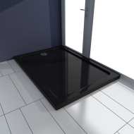 vidaXL Obdĺžniková sprchová vanička z ABS čierna 70x100 cm - cena, porovnanie