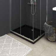 vidaXL Obdĺžniková sprchová vanička z ABS čierna 80x100 cm - cena, porovnanie