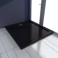 vidaXL Obdĺžniková sprchová vanička z ABS čierna 80x90 cm - cena, porovnanie
