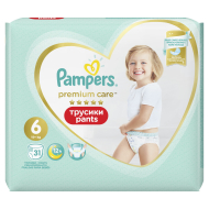 Pampers Premium Care Pants 6 16kg+ 31ks - cena, porovnanie