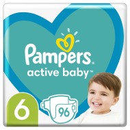 Pampers Active Baby 6 13-18 kg 96ks - cena, porovnanie