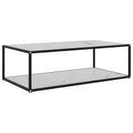 vidaXL Čajový stolík biely 120x60x35 cm tvrdené sklo - cena, porovnanie