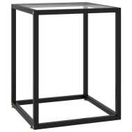 vidaXL Čajový stolík čierny s tvrdeným sklom 40x40x50 cm - cena, porovnanie