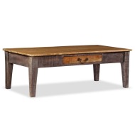 vidaXL Konferenčný drevený stolík vo Vintage prevedení 118x60x40 cm - cena, porovnanie