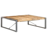 vidaXL Konferenčný stolík 120x120x40 cm, surové mangové drevo - cena, porovnanie