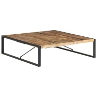 vidaXL Konferenčný stolík 140x140x40 cm, surové mangové drevo - cena, porovnanie