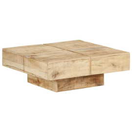 vidaXL Konferenčný stolík 80x80x28 cm masívne mangovníkové drevo