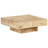 vidaXL Konferenčný stolík 80x80x28 cm masívne mangovníkové drevo - cena, porovnanie