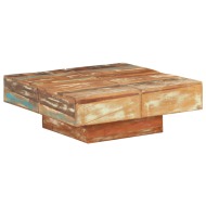 vidaXL  Konferenčný stolík 80x80x28 cm masívne recyklované drevo - cena, porovnanie