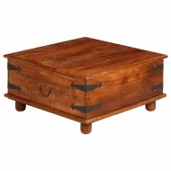 vidaXL Konferenčný stolík, akáciové drevo a sheesham 80x80x40 cm - cena, porovnanie