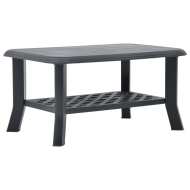 vidaXL Konferenčný stolík, antracitový 90x60x46 cm, plast - cena, porovnanie