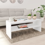 vidaXL Konferenčný stolík, biely 100x40x40 cm, drevotrieska - cena, porovnanie