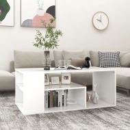 vidaXL Konferenčný stolík biely 100x50x40 cm drevotrieska - cena, porovnanie