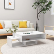 vidaXL Konferenčný stolík biely 105x55x32 cm drevotrieska - cena, porovnanie