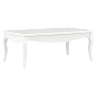 vidaXL Konferenčný stolík, biely 110x60x40 cm, borovicový masív - cena, porovnanie