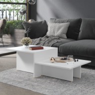 vidaXL Konferenčný stolík biely 111,5x50x33 cm drevotrieska - cena, porovnanie