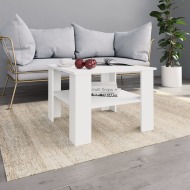vidaXL Konferenčný stolík biely 60x60x42 cm drevotrieska - cena, porovnanie