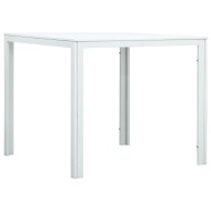 vidaXL Konferenčný stolík, biely 78x78x74 cm, HDPE, drevený vzhľad - cena, porovnanie