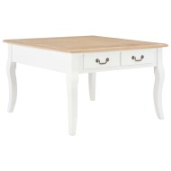 vidaXL  Konferenčný stolík, biely 80x80x50 cm, drevo - cena, porovnanie