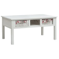 vidaXL Konferenčný stolík biely 99,5x60x48 cm drevený - cena, porovnanie