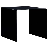 vidaXL Konferenčný stolík, čierny 50x50x45 cm, tvrdené sklo - cena, porovnanie