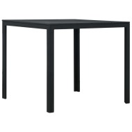 vidaXL Konferenčný stolík, čierny 78x78x74 cm, HDPE, drevený vzhľad - cena, porovnanie