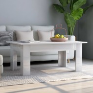 vidaXL Konferenčný stolík lesklý biely 100x60x42 cm drevotrieska - cena, porovnanie